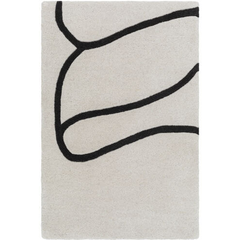 Jason Wu 36 X 24 inch Slate / Light Silver / Black Handmade Rug in 2 x 3