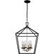 Lacey 6 Light 16 inch Polished Chrome and Black Pendant Ceiling Light