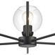Boman 5 Light 28 inch Matte Black Chandelier Ceiling Light