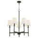 Belshaw 5 Light 26 inch Matte Black Chandelier Ceiling Light