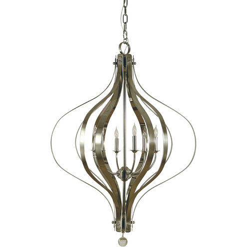 Aries 6 Light 32 inch Mahogany Bronze Foyer Chandelier Ceiling Light