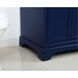 Americana 36 X 21.5 X 35 inch Blue Vanity Sink Set