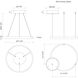 Cerchio LED 17.75 inch White Pendant Ceiling Light
