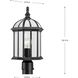 Dillard 1 Light 18 inch Textured Black Outdoor Post Lantern