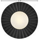 Stevie 1 Light 9.75 inch Black Flush Mount Ceiling Light, Small