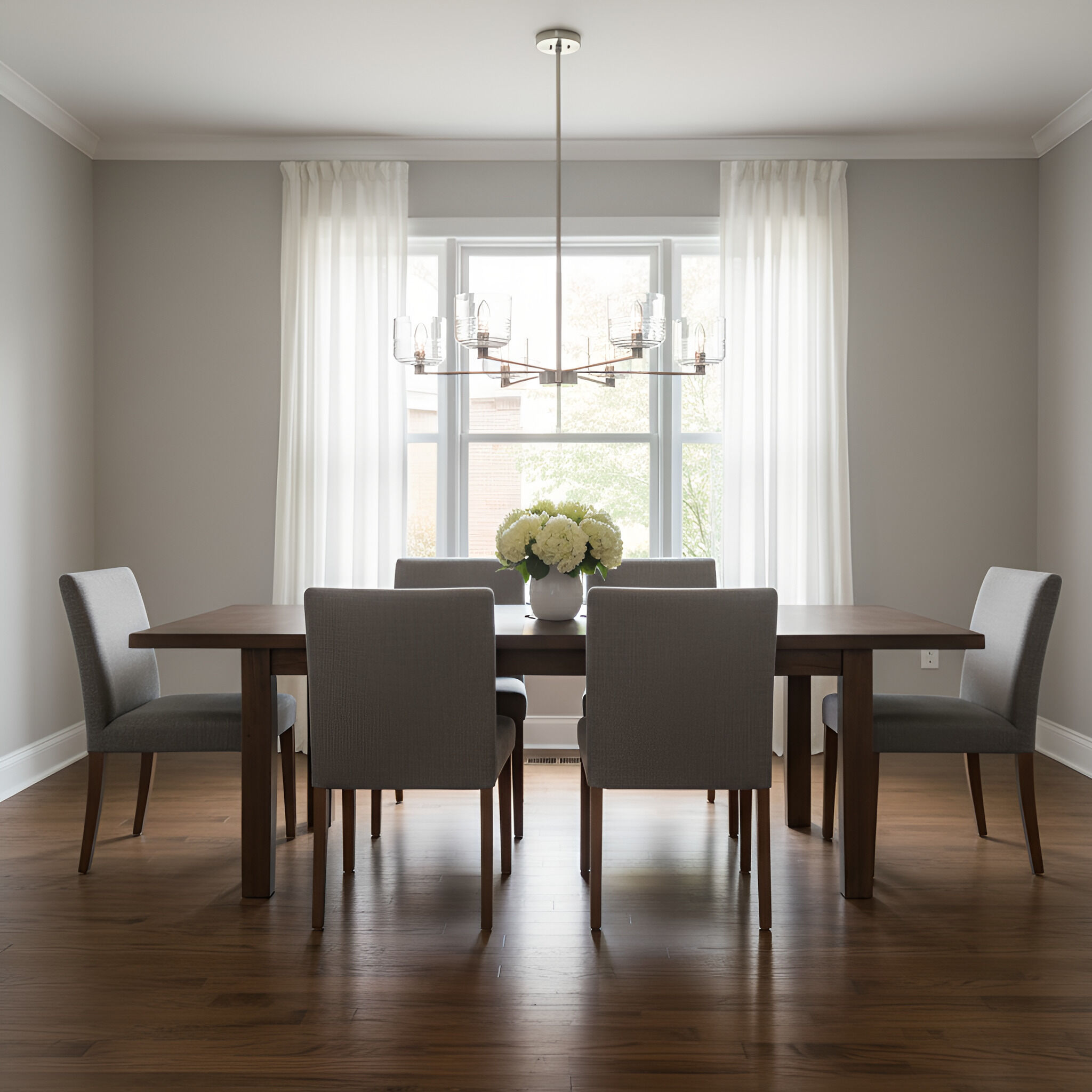 Drew & Jonathan Lochdale 6 Light 33.88 inch Brushed Nickel Chandelier Ceiling Light, Large