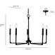 Azara 5 Light 28 inch Vintage Brass Chandelier Ceiling Light