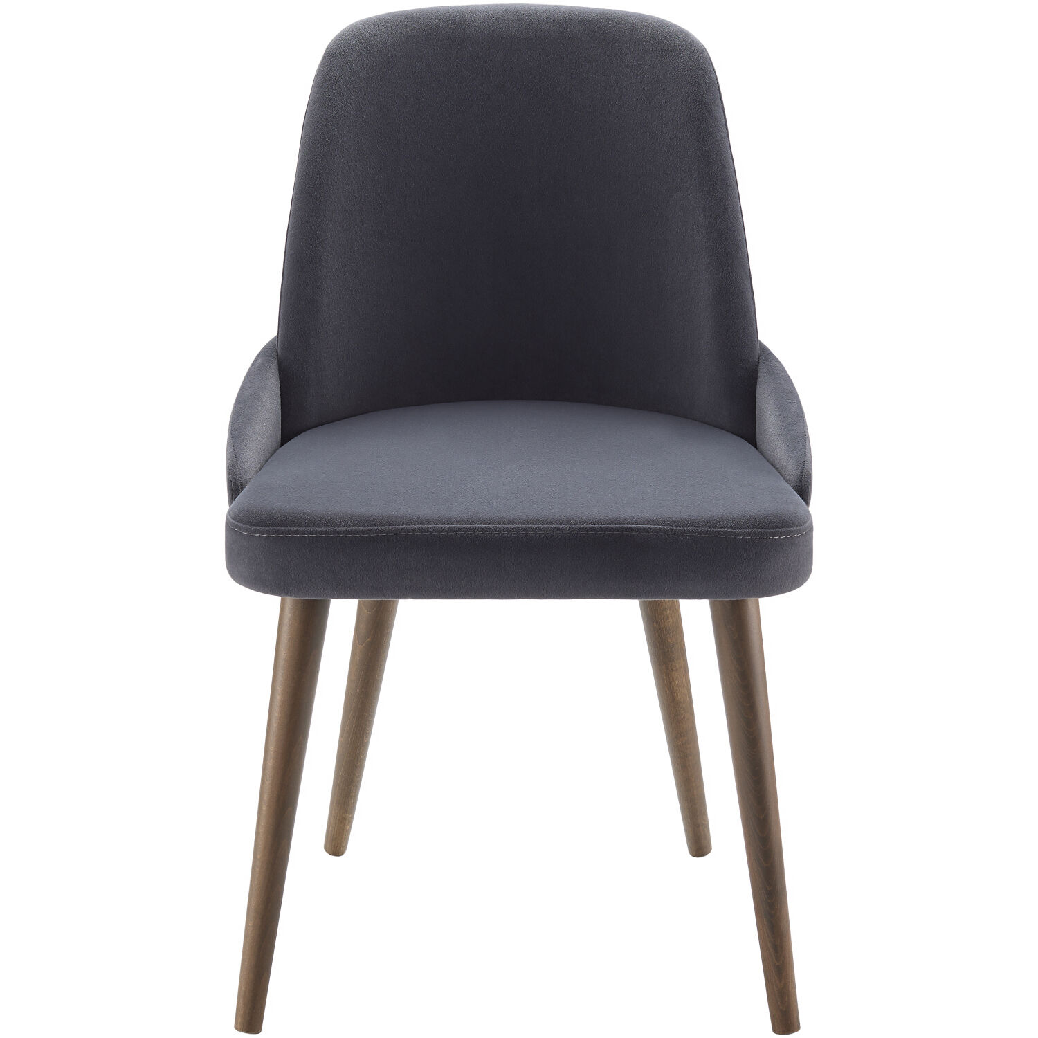 Peregrine Upholstery: Black; Base: Charcoal Dining Chair