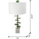 Agate 29.5 inch 40 watt Green and White Table Lamp Portable Light in Green/White