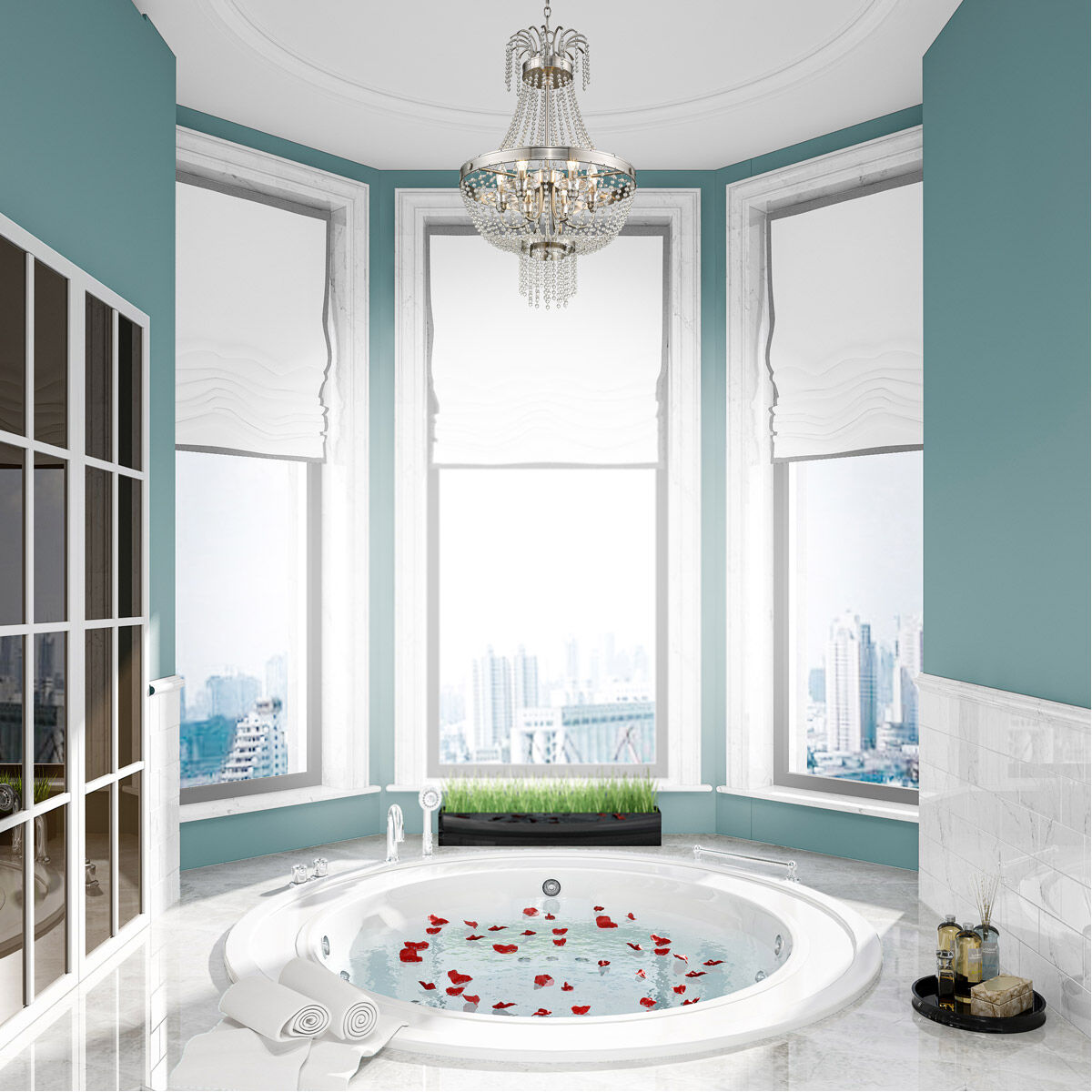 Valentina 6 Light 18 inch Brushed Nickel Pendant Ceiling Light