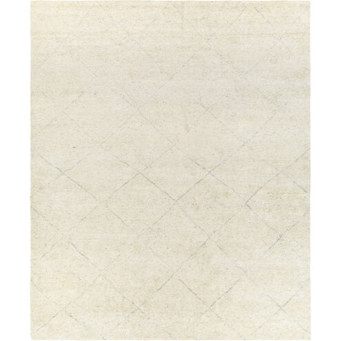 Zara 120 X 96 inch Cream Rug in 8 x 10, Rectangle