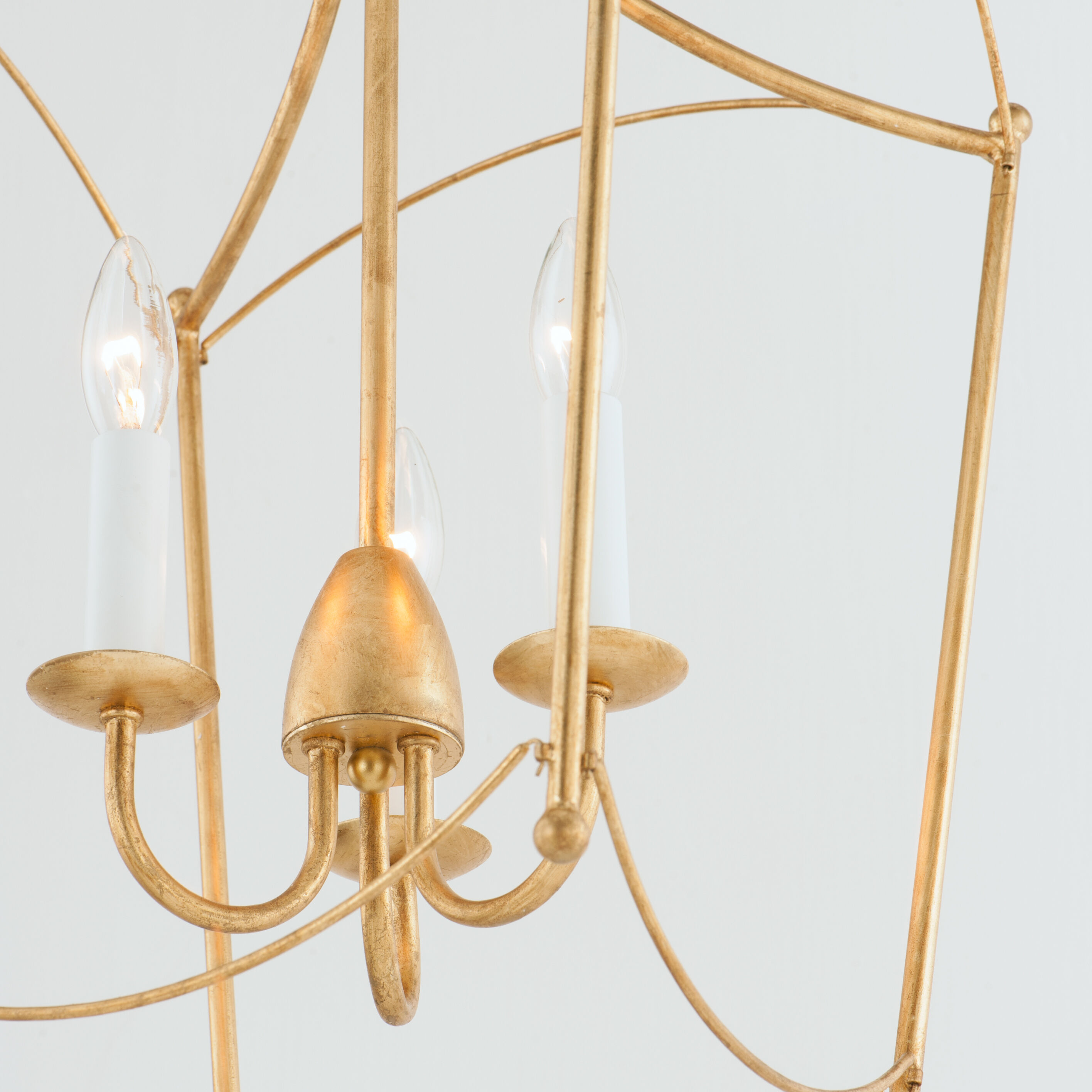 Plumette 3 Light 14 inch Gold Leaf Multi-Light Pendant Ceiling Light