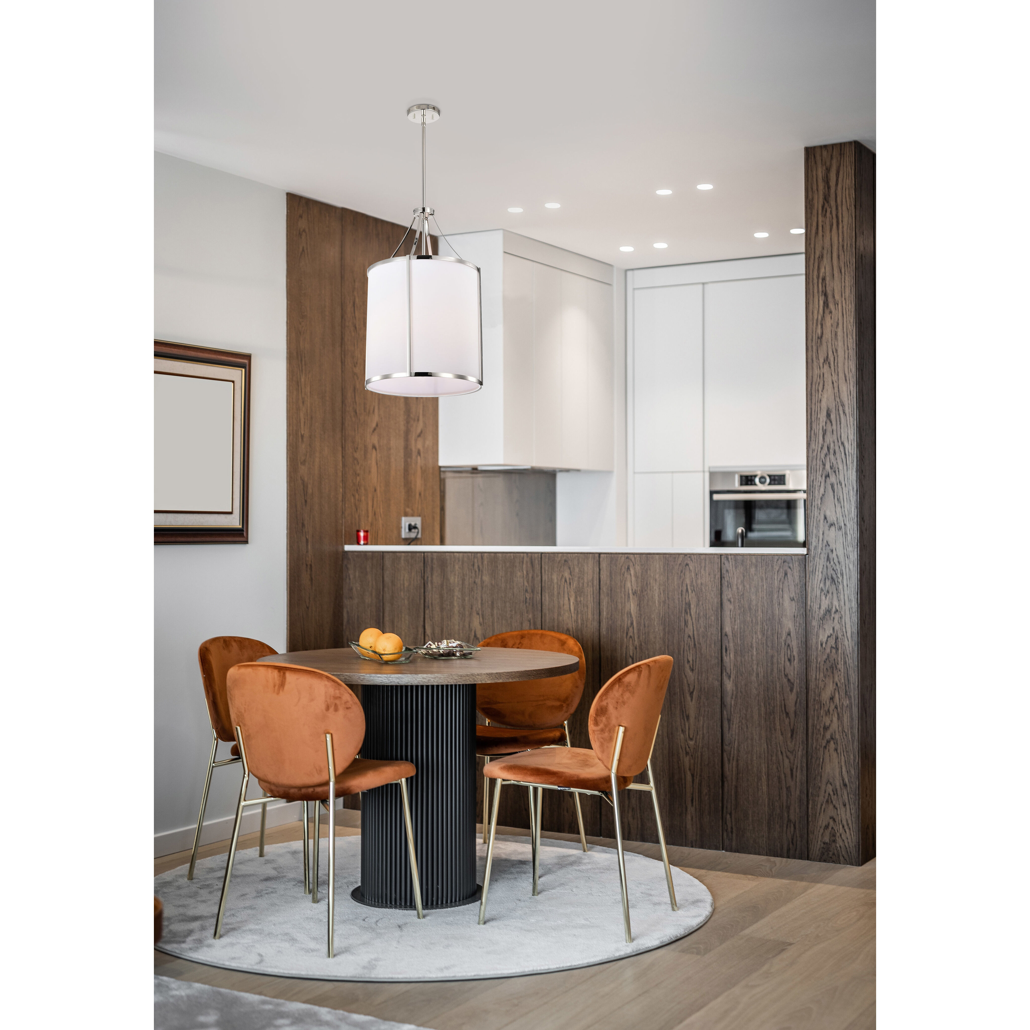 Easton 3 Light 16 inch Polished Nickel Pendant Ceiling Light