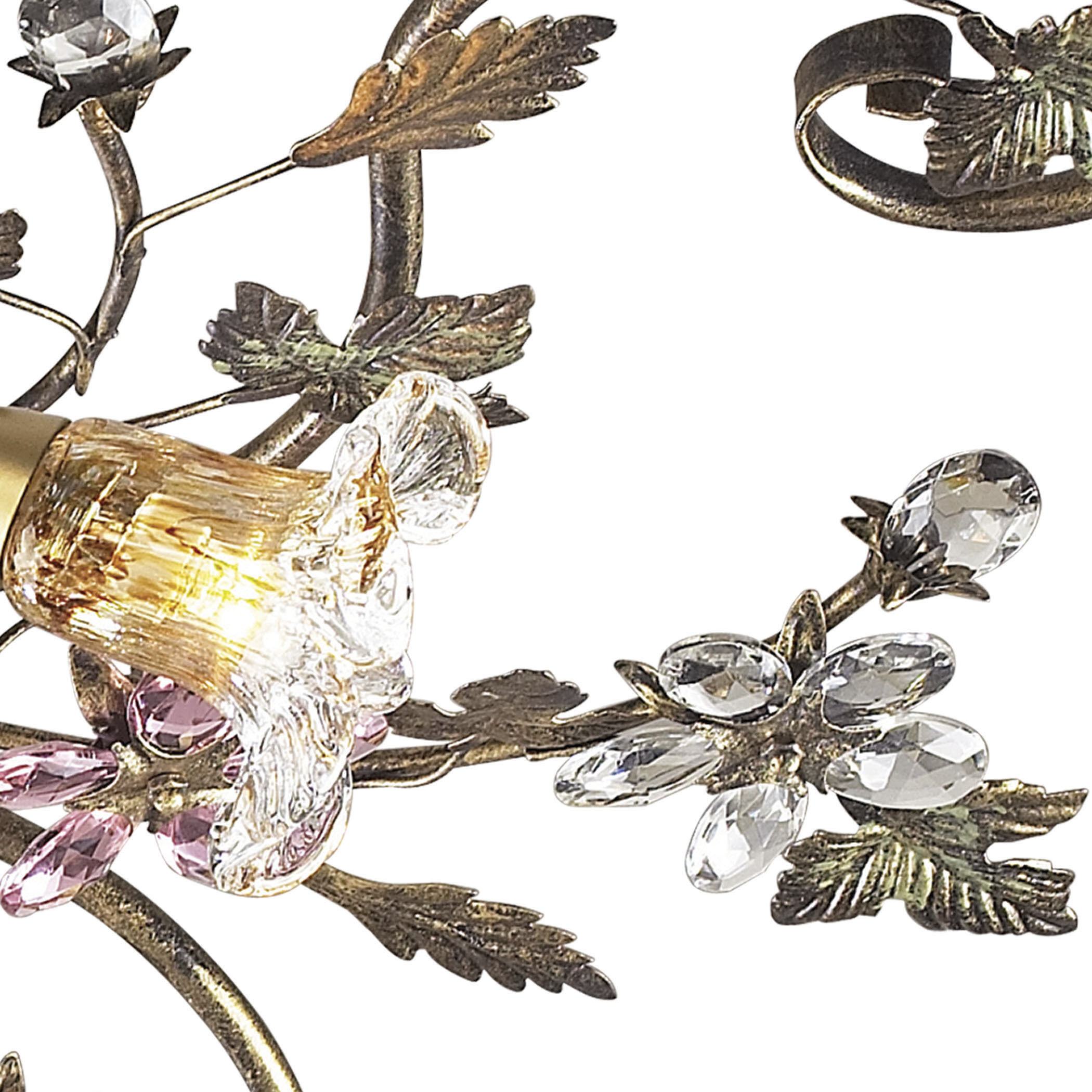 Brillare LED 36 inch Bronzed Rust Semi Flush Mount Ceiling Light