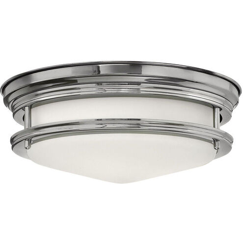 Hadley 2 Light 12 inch Chrome Indoor Flush Mount Ceiling Light in White