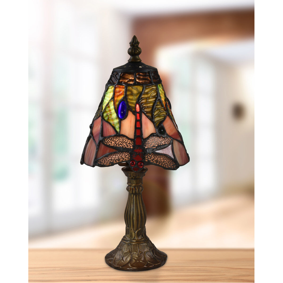 Evelyn 12 inch 60.00 watt Antique Brass Accent Lamp Portable Light