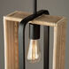 Perris LED 8 inch Black Pendant Ceiling Light