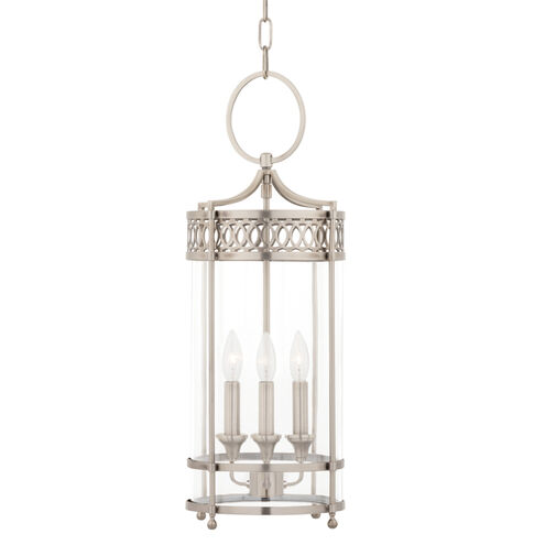Amelia 3 Light 10.25 inch Antique Nickel Pendant Ceiling Light