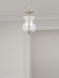 Home Basics 2 Light 8 inch Brushed Nickel Convertible Mini Pendant/Ceiling Mount Ceiling Light