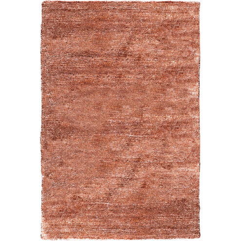 Gilded 36 X 24 inch Burnt Orange Rug