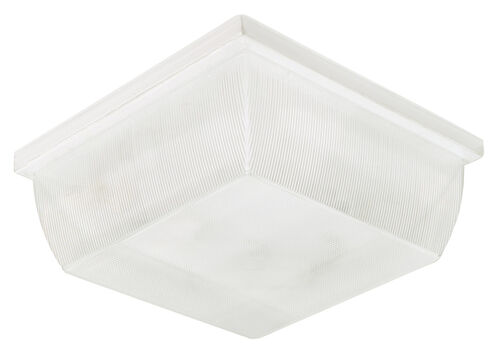 Montauk LED 11 inch White Aluminum Outdoor LED Flush