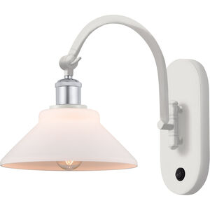 Ballston Orwell LED 8 inch White and Polished Chrome Sconce Wall Light