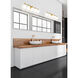 Cadoc 5 Light 40.5 inch Modern Gold Bath Vanity Light Wall Light