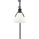 Industrial 60 watt Oil Rubbed Bronze Adjustable Wall Sconce Wall Light