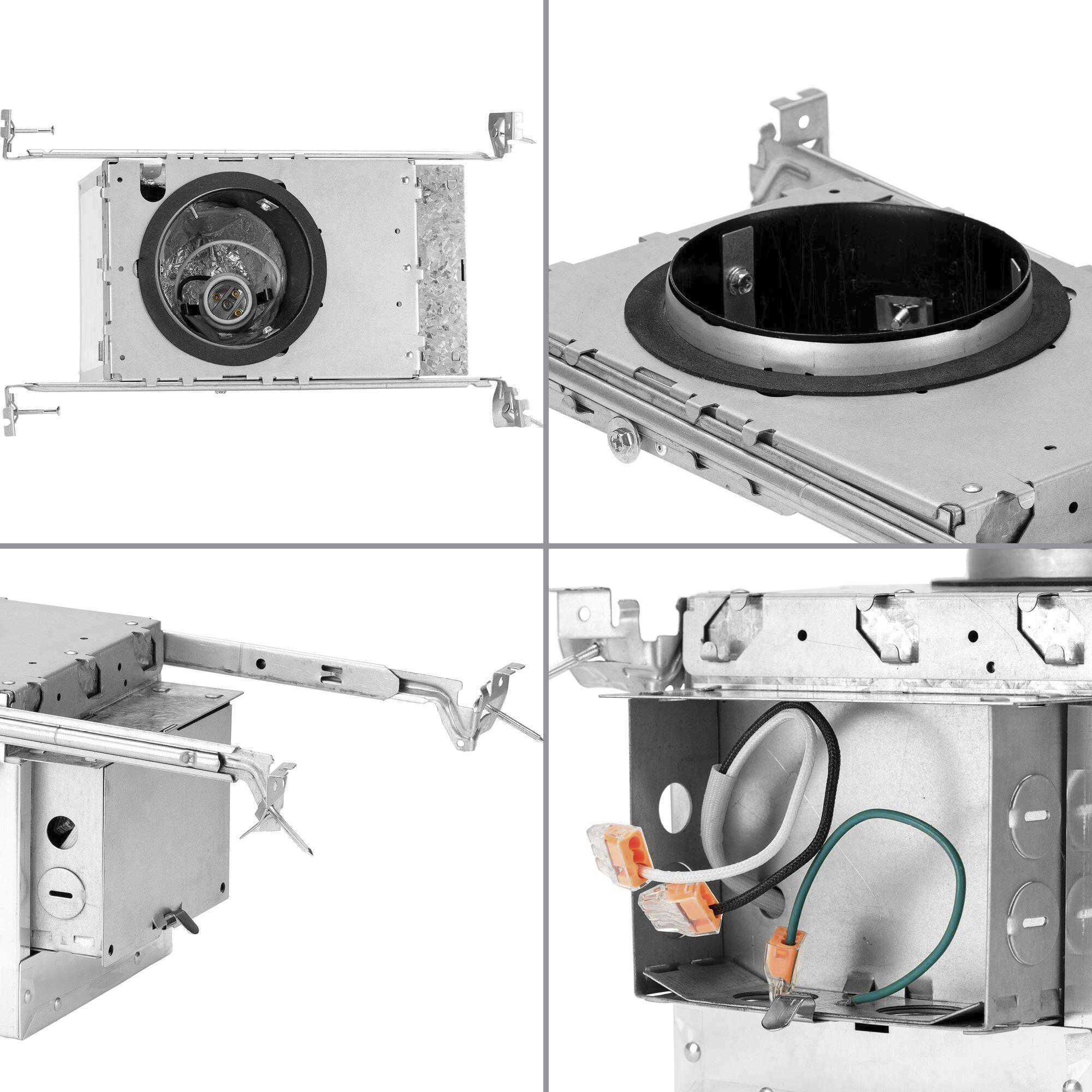 4in Recessed Housing PAR20 Unfinished Recessed Can in IC Rated, New Construction