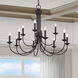Estate 12 Light 36 inch Bronze 2-Tier Chandelier Ceiling Light