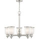 Middlebush 5 Light 25 inch Polished Nickel Chandelier Ceiling Light