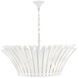 Reina 8 Light 33.75 inch Textured Plaster Chandelier Ceiling Light
