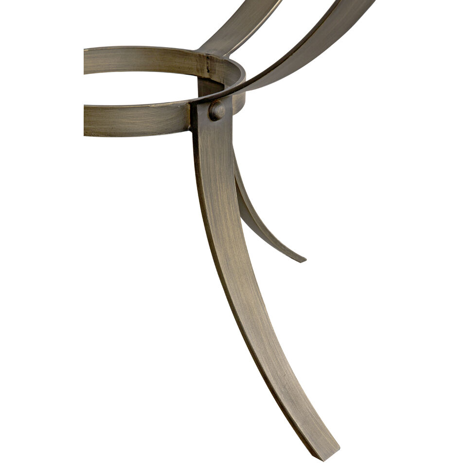 Byron 30 X 30 inch Aged Brass Side Table