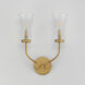 Camelot 2 Light 15 inch Natural Aged Brass Wall Sconce Wall Light