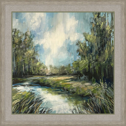 Waterside Collection Turquoise Framed Art