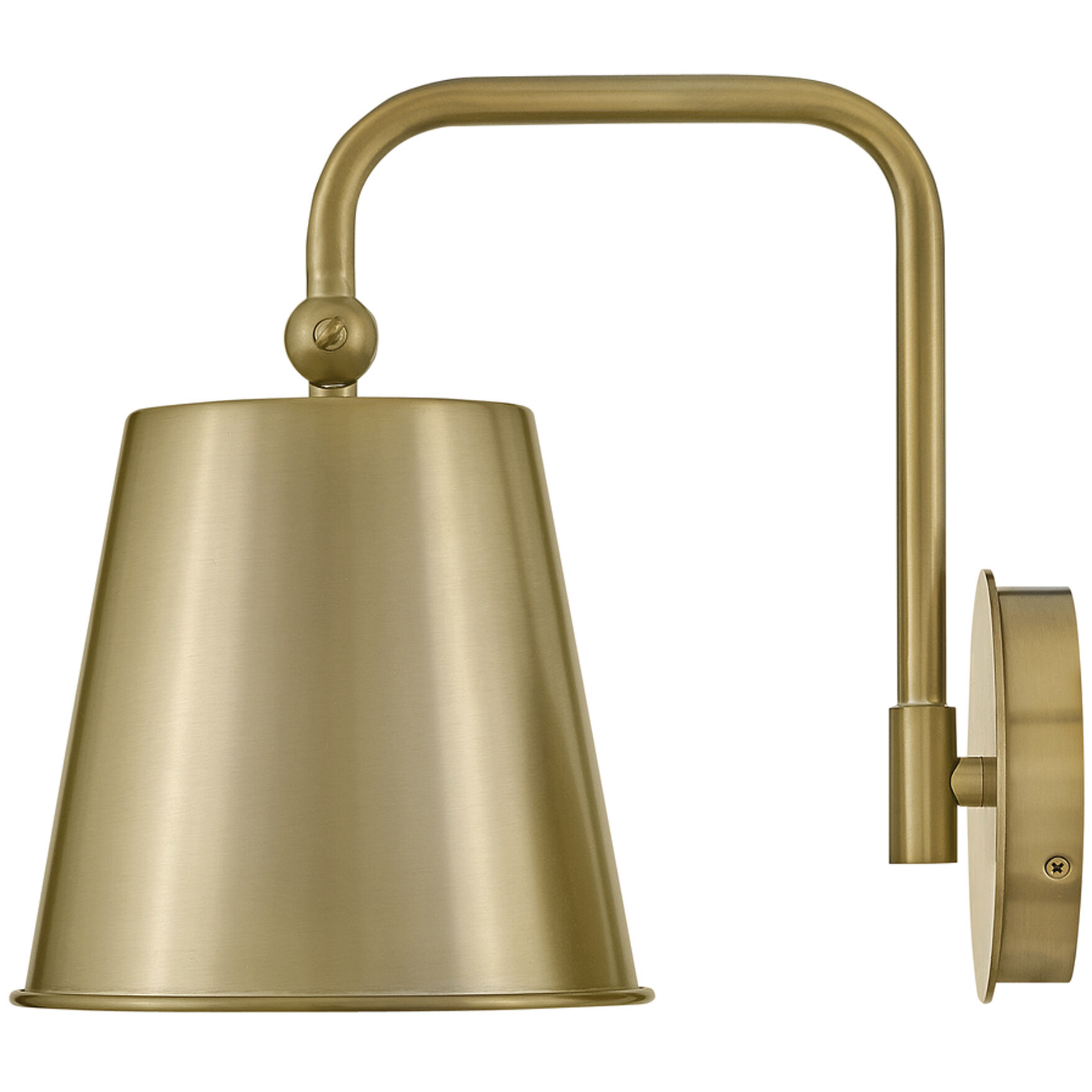 Blake LED 8 inch Lacquered Brass Sconce Wall Light