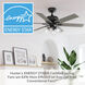Fonthill 52 inch Matte Black with Dark Gray Oak/Matte Black Blades Ceiling Fan