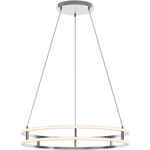 Gemini LED 32 inch Painted Nickel Pendant Ceiling Light