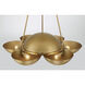 Ivy Lane 6 Light 36 inch Legacy Brass Chandelier Ceiling Light