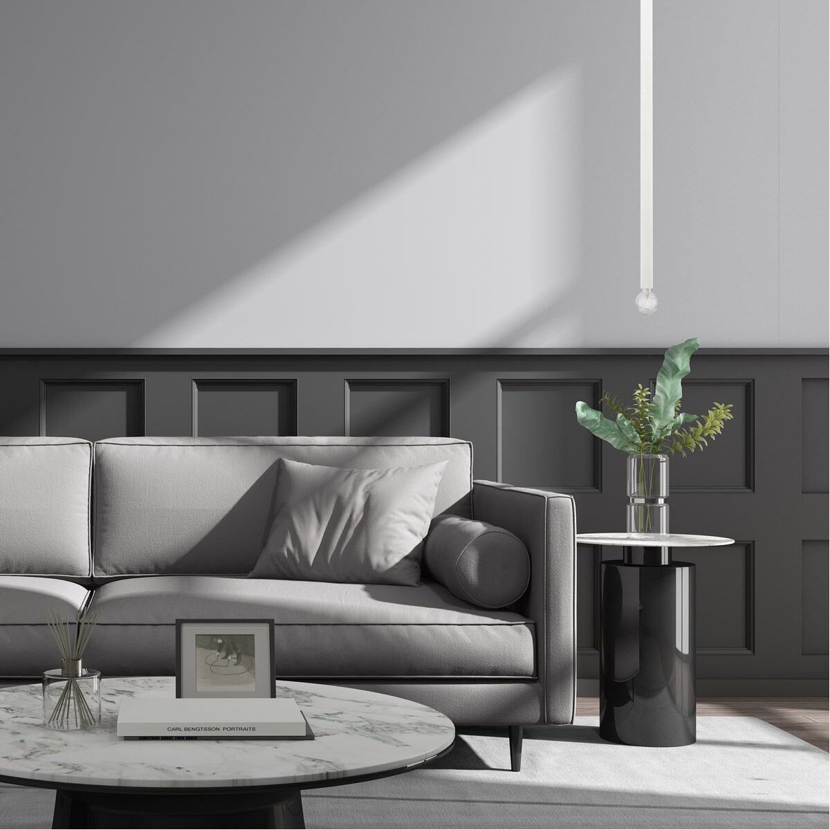 Solna 1 Light 9 inch Brushed Nickel Pendant Ceiling Light