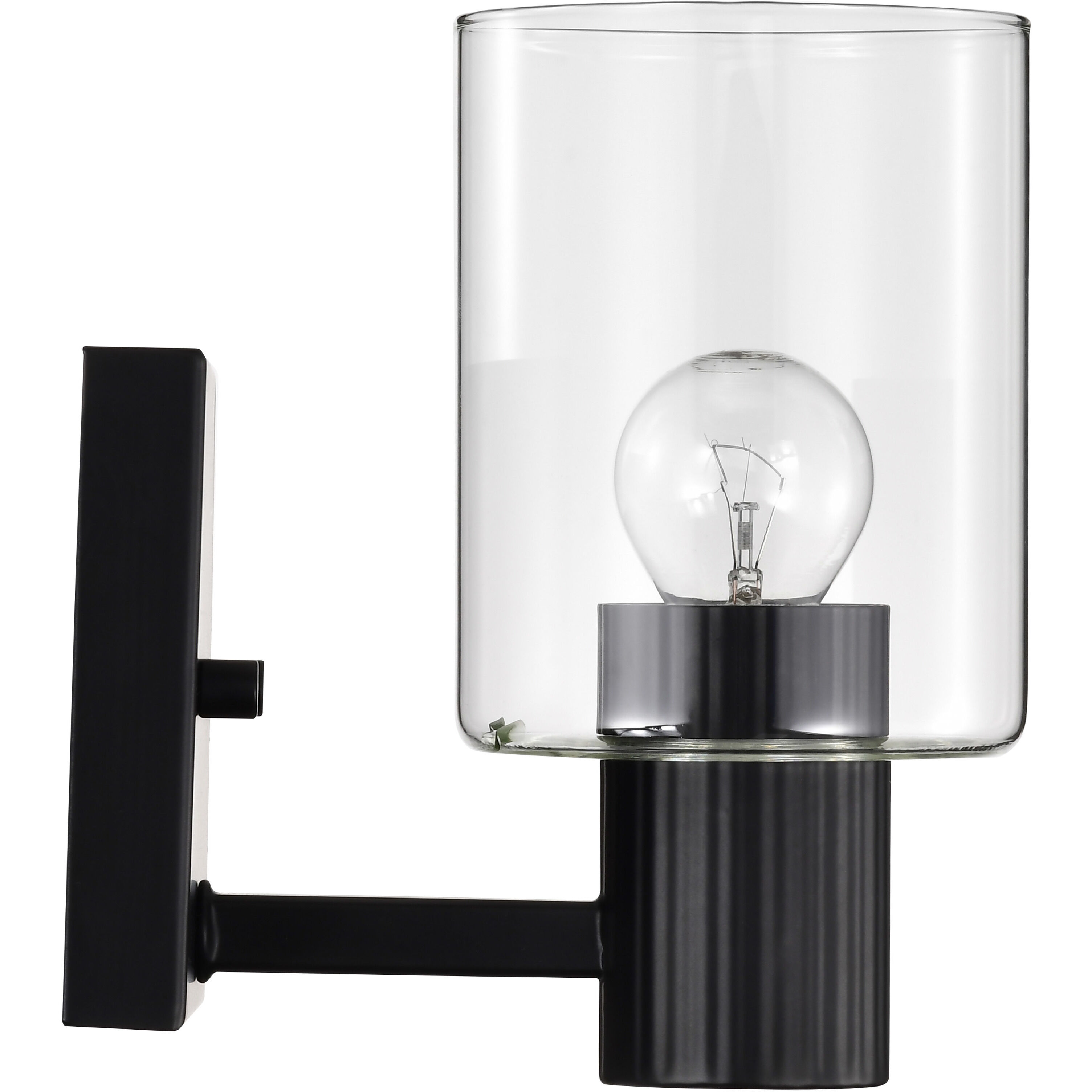 Clarksville 1 Light 4.5 inch Matte Black Vanity Light Wall Light