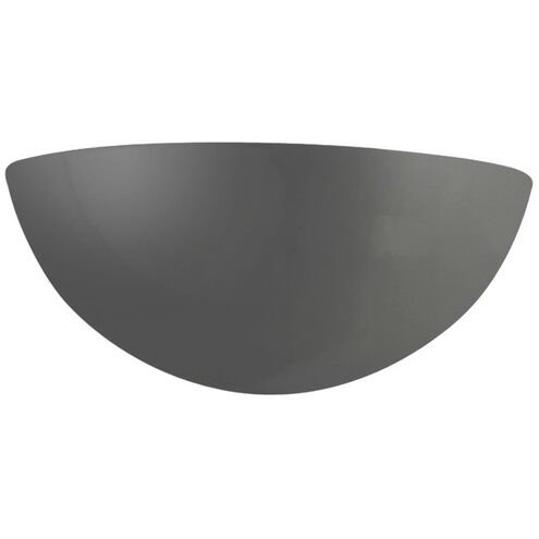 Ambiance 1 Light 10.5 inch Gloss Grey Wall Sconce Wall Light in Incandescent, Gloss Gray