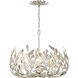Broche 5 Light 23 inch Antique Silver Chandelier Ceiling Light