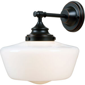 Cambridge 1 Light 15 inch Blackened Oil Rubbed Bronze Wall Sconce Wall Light