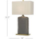 Musing 32.5 inch 150 watt Rustic Metallic Bronze Table Lamp Portable Light, Tall
