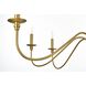 Rohan 6 Light 42 inch Satin Gold Chandelier Ceiling Light