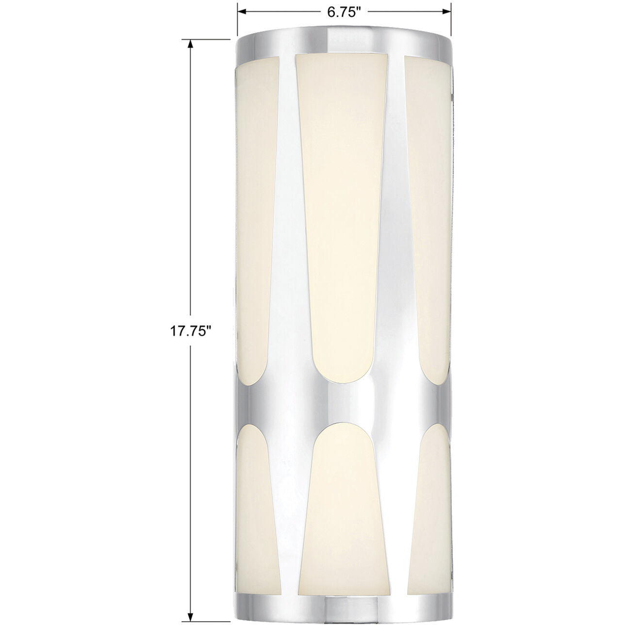 Royston Sconce Wall Light in Polished Chrome