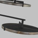 Clodagh Shuffle LED 28.3 inch Nightshade Black Chandelier Ceiling Light