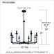 Prescott 8 Light 32 inch Matte Black Chandelier Ceiling Light