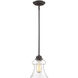 Vintage 1 Light 7.5 inch English Bronze Mini-Pendant Ceiling Light, Essentials